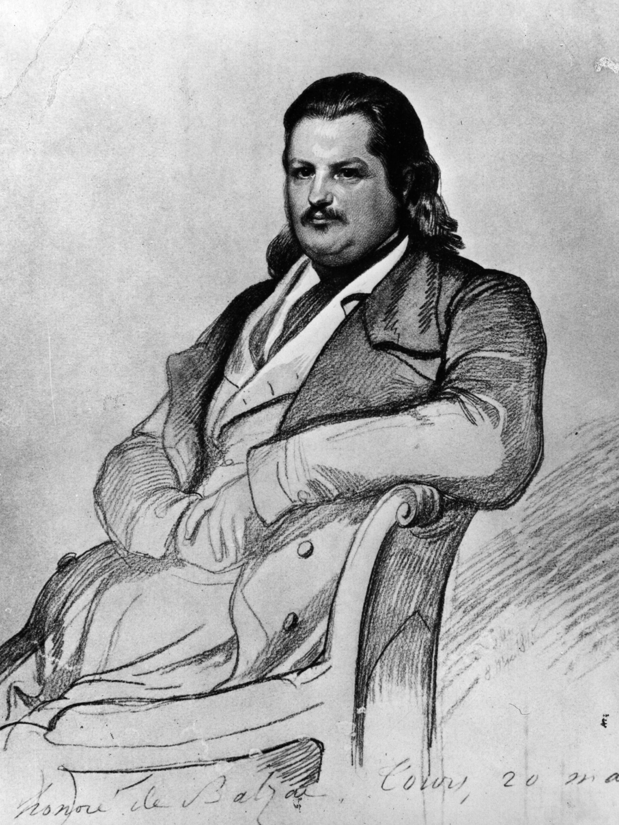 Писатель Оноре де Бальзак